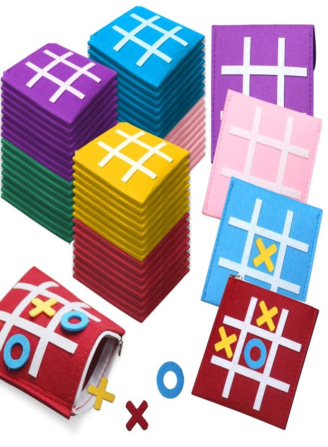 لعبة إكس أو (Tic Tac Toe) مكونة من 48 قطعة، لعبة لوحية صغيرة من الفوم للأطفال، ألعاب تعليمية كلاسيكية للعائلة، لعبة داخلية للحفلات، مناسبة لحفلات أعياد الميلاد، مقاس 5 بوصات × 5 بوصات. - Image 4